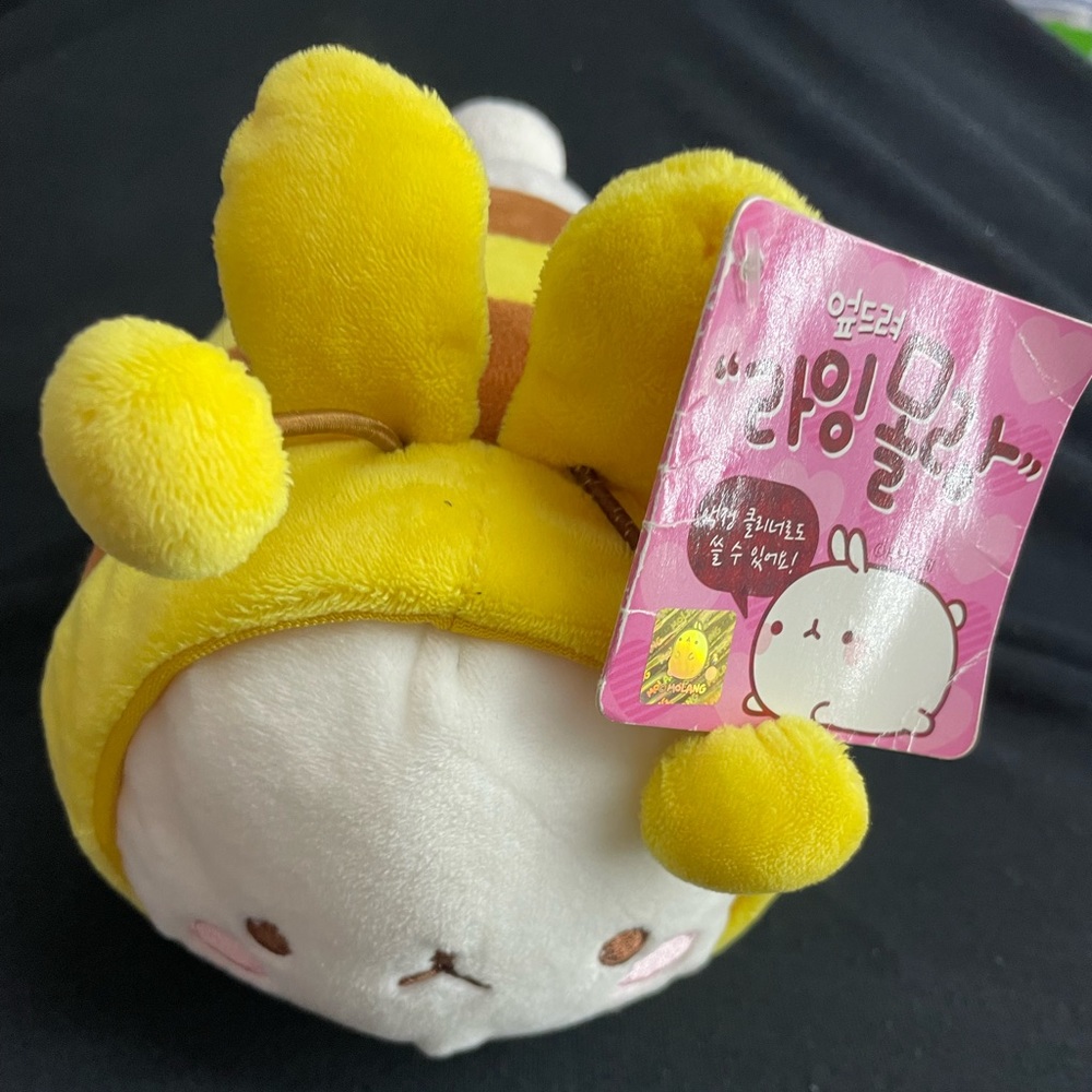 Molang Bee Mochi Plush Doll Korean Toy